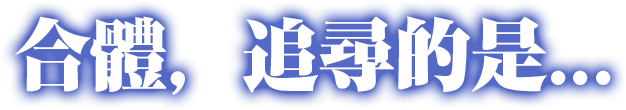 合體，追尋的是...